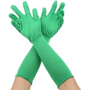 Lange Groene Handschoenen, 2 Stks Universele Chromakey Groene Schermhandschoenen, Onzichtbaarheidseffect Achtergrondhandschoenen voor Fotografie Foto Video Film Postproductie