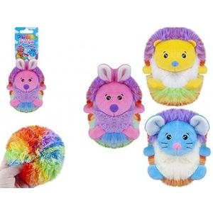 Assortiment Multicolor Puffle Pets Rainbow Mix (10cm) Pack van 1 - Heerlijk pluche speelgoed, onweerstaanbaar zacht en knuffelig - Perfect Collectible & Gift