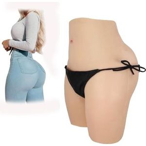 SoTUCR Realistisch Fake Butt siliconen slipje Butt Lift gewatteerde Shapewear panty Hip Enhancer ondergoed voor Crossdresser,Color 1,Upgrade
