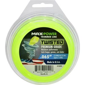 MAXPOWER Premium Twisted Trimmer Line, .065-Inch Length x 40-Foot Length