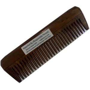 SVATV Handgemaakte palissander kam voor het ontwarren van haar Kam voor dik, krullend en golvend haar, niet-statisch en milieuvriendelijk Gemaakt in India S-16