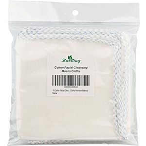 Karlling 10 Cotton Facial Cleansing Muslin Cloths Remove Makeup