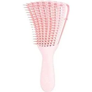 Afwateringsborstel, roze, haar krullen