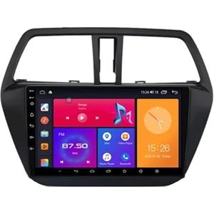Android 13 Autoradio 9 inch Touch scherm dubbele Din auto stereo voor Suzuki SX4 2 S-Cross 2012-2016 met Bluetooth/FM radio/wifi/USB/stuurwielbediening/GPS(4 Core 4+64G)