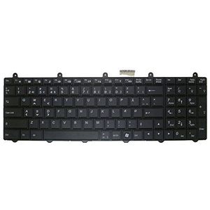 Laptop toetsenbord voor Clevo P170EM P150EM DM Denemarken 6-80-P2700-030-3 V132150AK1 DM zwart met achtergrondverlichting en frame