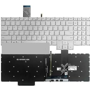 Laptoptoetsenbord voor LENOVO voor Legion 5-15ARH05 15ARH05H 5-15IMH05(White Single Backlit)