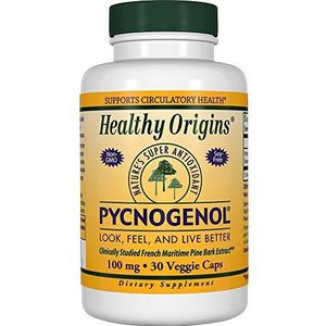 Healthy Origins - Pycnogenol 100 mg x 30 Vegetarische Capsules | Natures Super Antioxidant | Ondersteunt de gezondheid van hart en gewrichten | Glutenvrij | Soja-vrij | Zuivelvrij