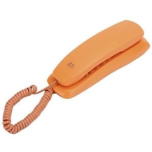 Home draagbare dunne telefoon, enkellijns vaste bureautelefoon, oranje, kerstcadeau, voor huizen, kantoren, bedrijven, hotels