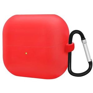 Siliconen hoesje voor 2024 Galaxy Buds 3 Pro draadloze oordopjes accessoires, zachte beschermhoes (rood)