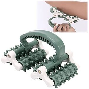 olelo Spiermassage Roller Bloedstroom Verhogende Fascia en Anti Cellulitis Roller Vetstralen Release Mini Trigger Point Deep Tissue Myofasciale Release Tool voor rug, nek, taille, benen (zwart groen)