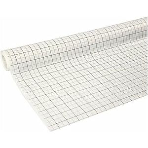 Benza Patroonpapier - Overtrek Papier met RUIT - 10 mtr x 100 cm - 6 Rollen