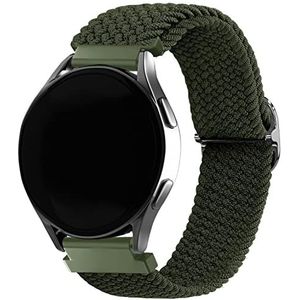 Strap-it Samsung Galaxy Watch 6 Classic 47mm verstelbaar geweven bandje (groen)