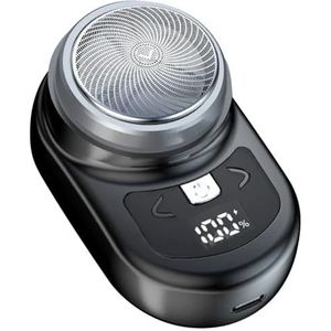 Dewedrt Draagbaar elektrisch scheerapparaat, zakscheerapparaat voor mannen, mini-baardscheerapparaat, lcd-display, oplaadbaar scheerapparaat voor thuisreizen - D