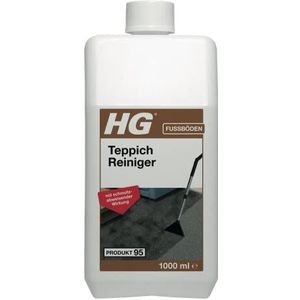 HG Tapijt- en stofferingsreiniger met vuilafstotend effect, product 95, grondig en snel werkende tapijtreiniger, geschikt voor bijna elk type textiel - 1 L (151100106)