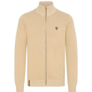 INDICODE JEANS Gebreid vest 'Andy'  bruin