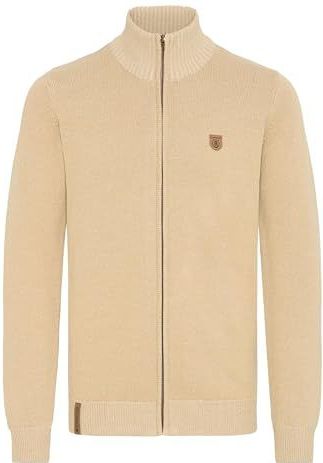 INDICODE JEANS Gebreid vest 'Andy'  bruin