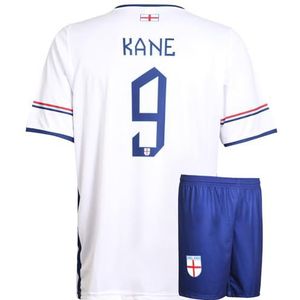 Engeland - Voetbaltenue Kane Thuis - Wit-Blauw - Voetbaltenue Kinderen en Volwassenen