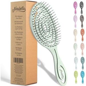 Ninabella - Antiklit Haarborstel - Mintgroen - Veganistisch