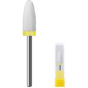 Mozulon Keramische 3/32 inch nagelboorbits for acrylnagels, professionele elektrische nagelboor(SMOOTH TOP - XF)