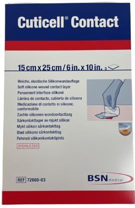 Cuticell - Contact - Siliconen Wondlaag - 15 x 25 cm - 5 Stuks