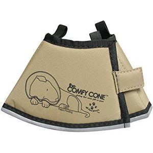All Four Paws Comfy Cone Pet Collar, X-Small, Tan, X-Small