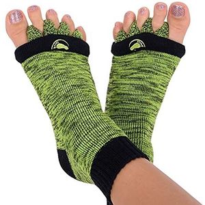 Happy Feet originele voet uitlijning sokken met scheider GROEN (S)