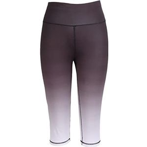 Yogabroek voor Dames, Yogabroek met Hoge Taille, Gradiënt, Zwarte Bil, Hijsbenen, Afslankende Fitness, Strakke Cropped Broek (S)