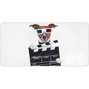 3D Bril Tv Film Hond Bureau Mat Volledige Print Grote Muismat Uitgebreid Bureau Pad Voor Gamer Kantoor En Thuis