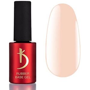 K Professional Rubber Base Gel - Base Coat Pastel Powder Pink -7lm - UV nagellak - onderlak - gelnagels - roze nagellak - UV LED