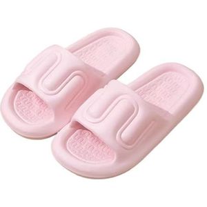 Sandalen Slippers Glijbanen for dames en heren Antislip Zachte glijbanen for binnen en buiten Huis Slaapkamer Schoenen Douchesandalen Sandalen Dames(Pink,40-41)