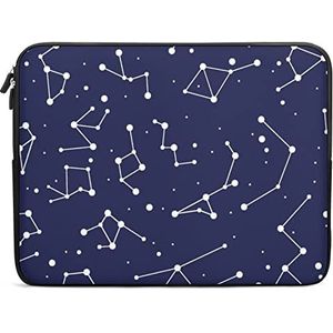 Starry Constellation Grappige Laptop Sleeve Draagtas Messenger Aktetas Beschermhoes voor 10/12/13/15/17 Inch