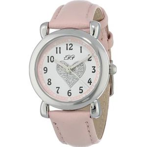 La Rosa Princesa Hart Pastel Roze Kinderhorloge Leer - Ø 27 mm