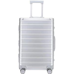 Bagage Koffer Trolley Koffer Harde Koffer Met Aluminium Frame Met TSA-slot, Geen Ritssluiting En Stille Wielen Reiskoffer Handbagage (Color : E, Size : 24"")