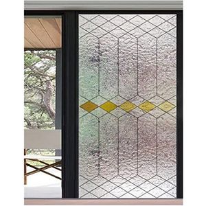 Raamfolie Raamfolie Frosted Glas-in-lood Films 3D Matte Statische Plakfolie Deursticker Keuken Kantoor Home Decor Voor Thuis en Kantoor (03,58 x 116 cm)