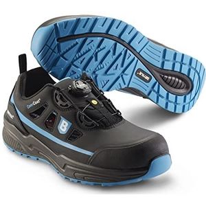 Brynje Blue Style S1P SRC Werkschoen, van sneldrogende en ademende microvezel, flexibele, lichte en duurzame veiligheidssandalen met BOA® Fit-systeem, zwart blauw, 43 EU