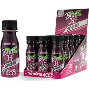 Beet It Sport Nitraat 400 - Hoge Nitraat Shots - Geconcentreerd Rode Bietensap (15 x 70ml) Boost Stikstofmonoxide en Atletisch Uithoudingsvermogen