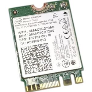 Intel Dual Band Wireless-AC 7265 802 11ac, Dual Band, 2x2 Wi-Fi + Bluetooth 4 0 - 7265NGW