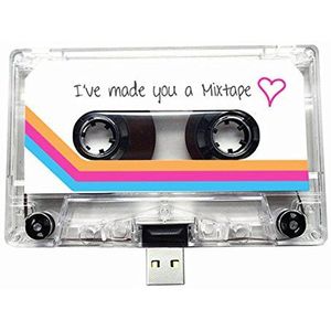 USB Mixtape, Retro, Quirky Gift, Cool, Leuk, Liefde, Present, Vriendin, Vriendin, Kantoor, Nieuwigheid, Verjaardag, Bruiloft, Jubileum, Valentijnsdag, voor haar, Cadeaus voor Hem, Flash Drive