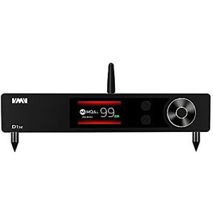 S.M.S.L D1se Hoge Resolutie Audio DAC, ES9038RO D/A Chip van ESS, Hi-Res MQA Volledige Decodering 768kHz/32bit DSD512 XMOS, USB/Optisch/Coaxiale/Bluetooth 5.0 Input (met Afstandsbediening)