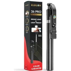 ELEGON 26 Mini 72 cm, 2 Year Warranty, Mobile Phone Tripod with Remote Control, 2-in-1 Selfie Stick, Tripod for Mobile Phone, Camera. (Black, 172 CM)
