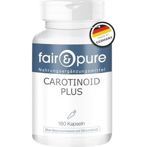 Fair & Pure® - Carotenoïden complex met bèta-caroteen - luteïne - lycopeen en meer - vegan - zonder magnesiumstearaat - 180 carotenoïden capsules