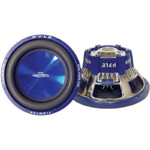 Pyle PLBW104 Auto subwoofer - Auto subwoofer (1000W, 85 Db, 4 Ohm, Staal, 10.6"", 13 cm) Zwart, Blauw, Chroom