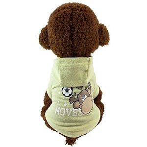 YABAISHI Huisdieren Shirt Polyester Hooded T-shirt van de Kat hondenkleding herfst en winter Geladen Kleine Hond (Color : 6, Size : M)