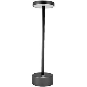 LED Bureaulamp Waterdicht USB Touch Dimmen Tafellamp met 2 Niveau Helderheid Aanpassing voor Thuis Woonkamer Usb-poort(zwart)