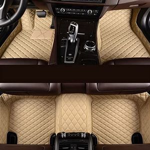 Waterdichte Autotapijten Non Slip Auto Vloermat Custom Auto Vloermatten Voor Toyota Voor Corolla Voor Camry All weather antislipmat(Beige)