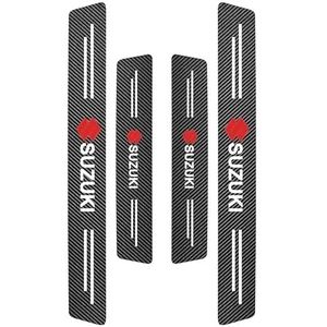 Auto Dorpelbeschermers Strips, voor Suzuki Swift 2017-2021 2022 2024 Anti-kras Bescherming Strips Anti-Vuile Dorpel Cover Decor Accessoires