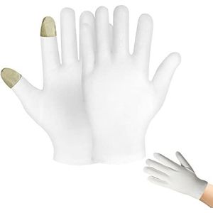 LINGJIONG Slaaphandschoenen | dunne katoenen handschoenen om te slapen | katoenen handschoenen voor doornroosje inspectie van droge handen