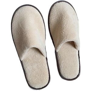 1 Paar Mannen Wegwerp Slippers Hotel Reizen Slipper Soild Kleur Flip Flop Antislip Trouwschoenen Vrouwen Gast Slippers (Color : Camel, Size : 29X11cm(11.4X4.3in))