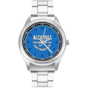 Alcatraz Penitentiary Swim Team San Francisco Klassieke Heren Horloges voor Vrouwen Casual Mode Zakelijke Jurk Horloge Geschenken