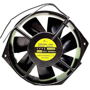 TOBISHI Cooling Fan TYPE2750M, Server Cooler Fan TYPE2750M 220V 15x17cm 15038, All-Metal High Temperature Resistant axiale Flow Cooling Fan voor 15CM 2-Wire